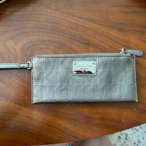 Silver Michael Kors Wristlet